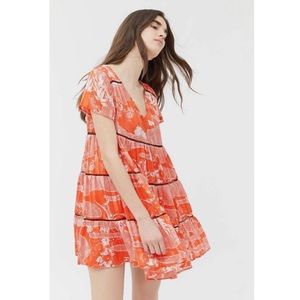Red UO dress baby doll dress